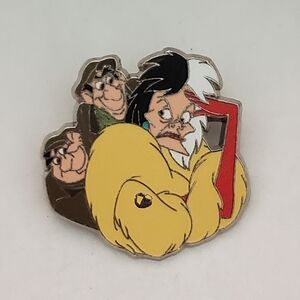 Disney Pin Trading Villains Cruella De Vil & Sidekicks 101 Dalmatians Collection